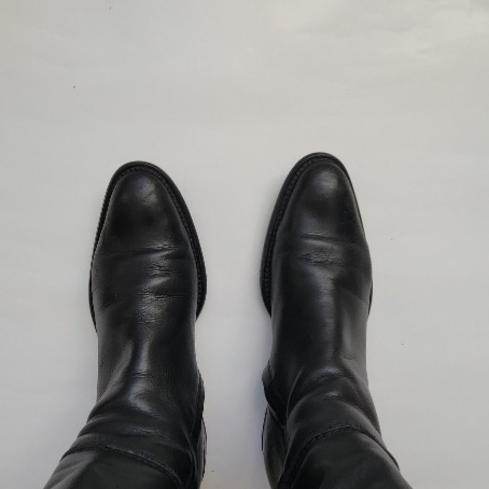 FRANCO BOSCHI TALL BOOTS WITH TASSEL SIZE 38 1/2 USED - Picture 3 of 14